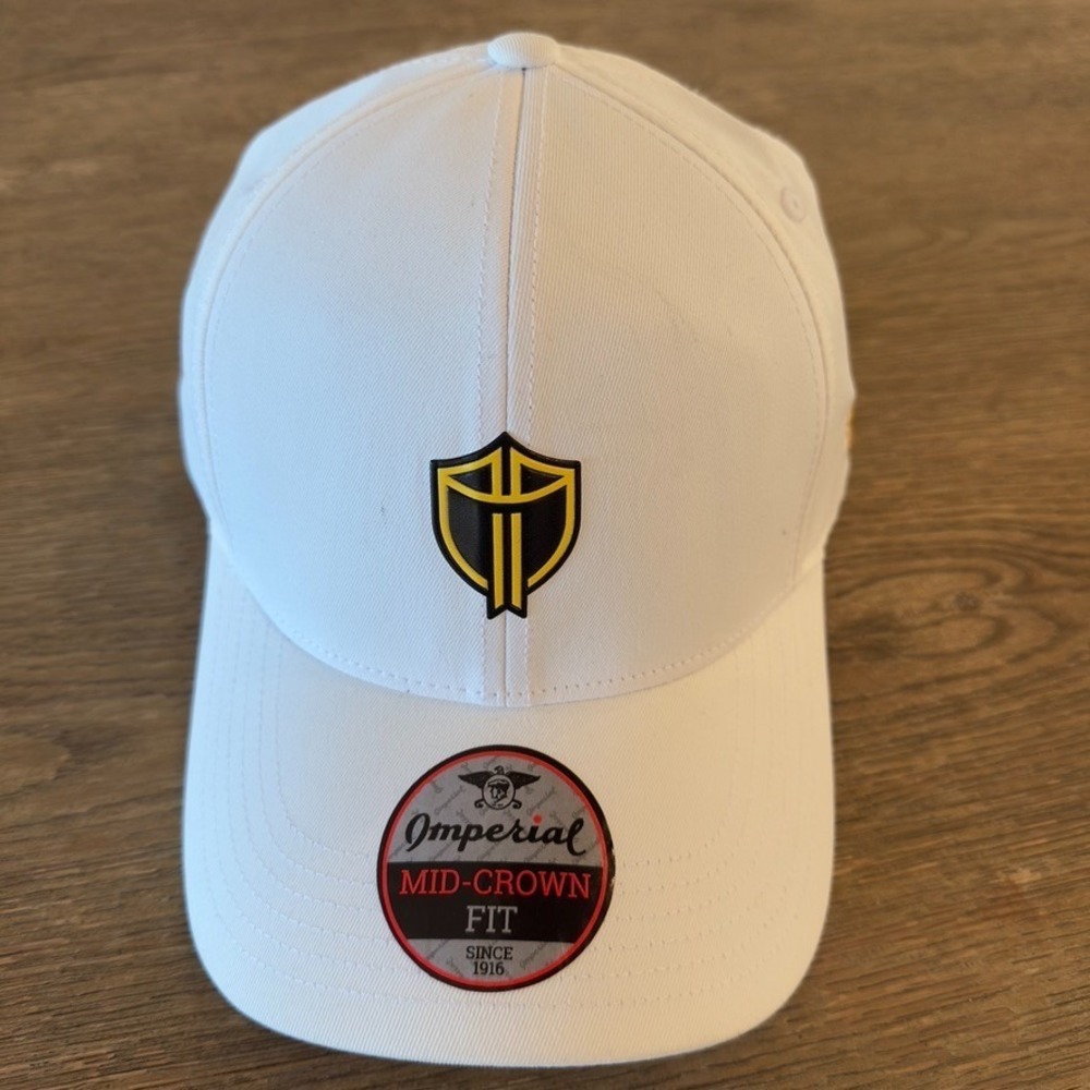 NEW Imperial White Presidents Cup International Team Cap-Mid-Crown Fit-Golf Hat